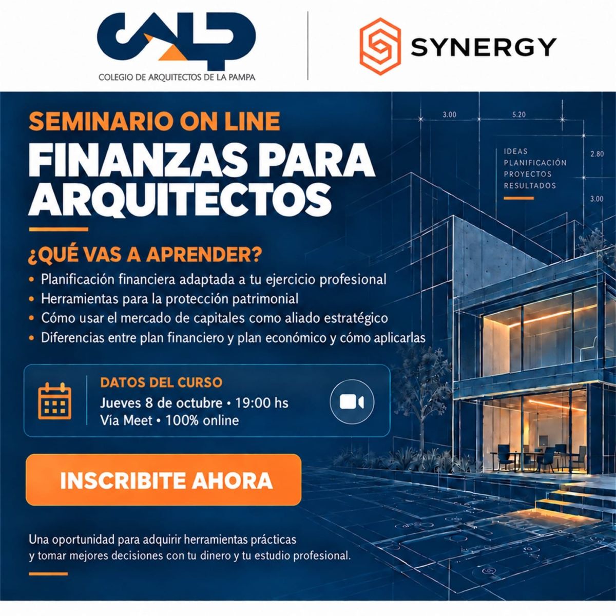 SEMINARIO ONLINE | FINANZAS PARA ARQUITECTOS